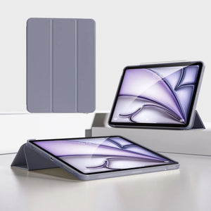 PU-læder flip-cover til iPad Air 13 2024 M2 med blød TPU-bagside og smart standfunktion til beskyttelse mod stød og ridser