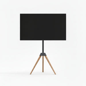 Tripod TV Stander med træ fod