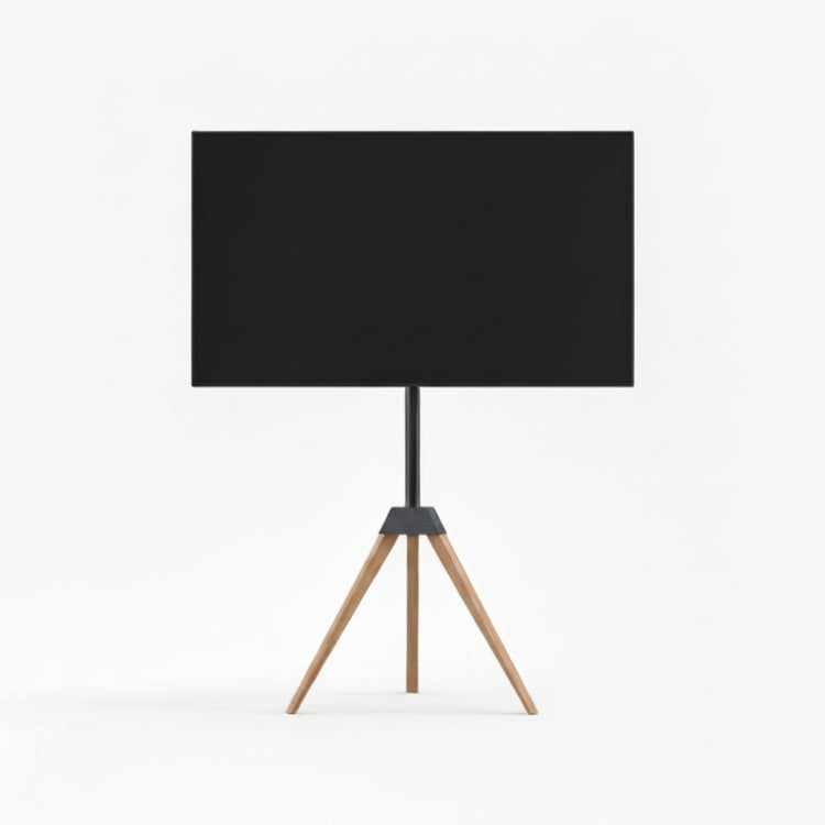 Tripod TV Stander med træ fod