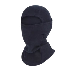 Varm polar fleece balaclava og skimaske i blå 