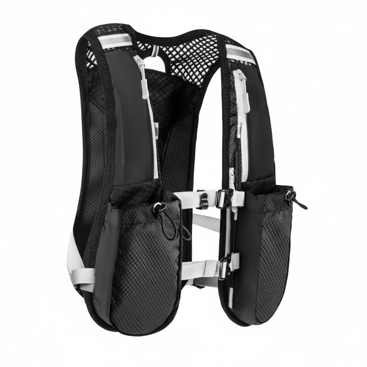 Køb en hydration løbevest med 5L kapacitet til løb og vandring.